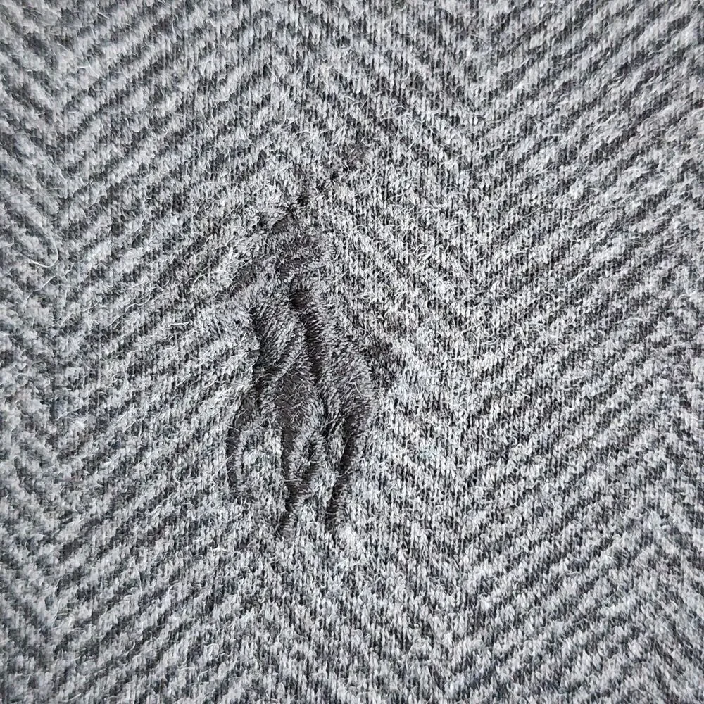 Super Soft Polo Ralph Lauren Half-Zip Sweater Gray Herringbone Men's XXL